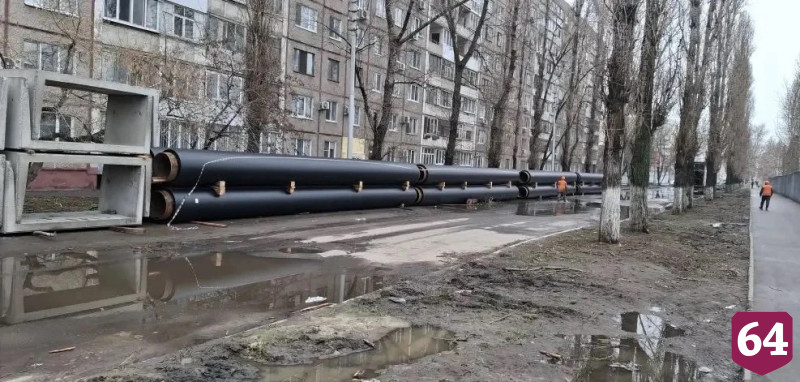 Саратовские энергетики модернизируют теплотрассу на улице Степана Разина