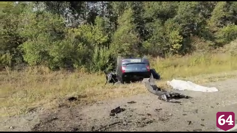 Обнародовано видео аварии с 3 погибшими под Саратовом