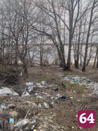 Жители превратили берег Волги в свалку бутылок