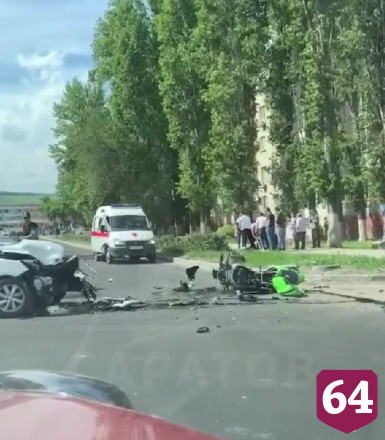В аварии на Крымской пострадал мотоциклист
