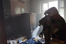 На Чернышевского горела квартира в пятиэтажке