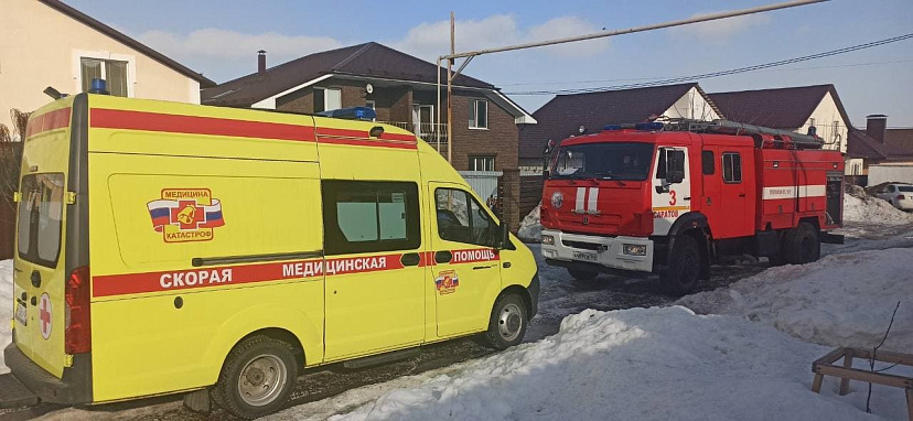 Пожарные потушили частный дом в Юбилейном