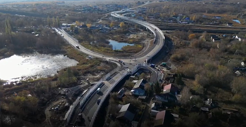 В Саратовской области открыли движение по 2-километровому путепроводу 