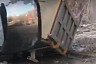 За три дня в Саратове два грузовика провалились в одну яму
