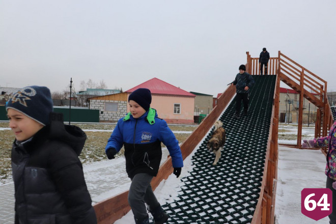 В саратовском парке высадили 420 деревьев и установили скалодром