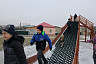 В саратовском парке высадили 420 деревьев и установили скалодром