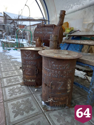 Саратовский пенсионер делает буржуйки для бойцов СВО