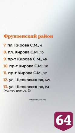 Опубликован список требующих ремонта дворов Саратова