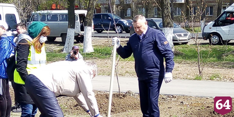 Участники акции «Сад памяти» высадили в Энгельсе 200 деревьев 