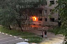 В Саратове полыхала расселенная пятиэтажка