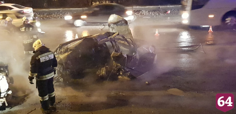 Под Саратовом в автомобиле сгорел водитель