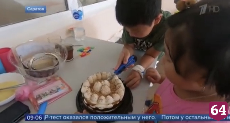 В Саратове девочка отметила 7-летие в ковидном госпитале с семьей