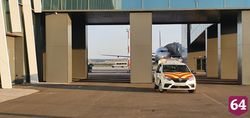 В саратовском аэропорту самолет S7 осматривали с собакой