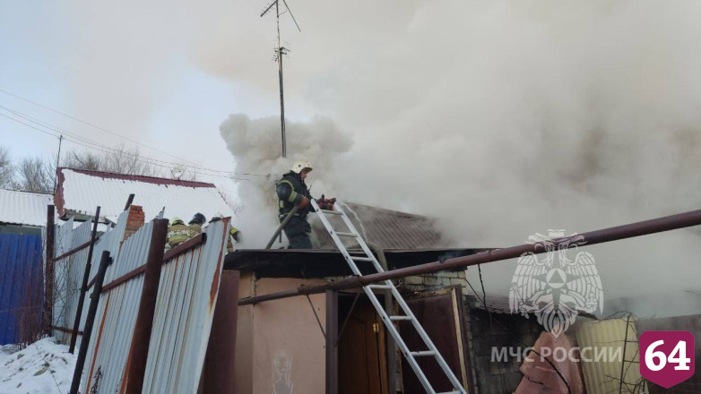 В Саратове из горящего дома спасли трех детей и собаку