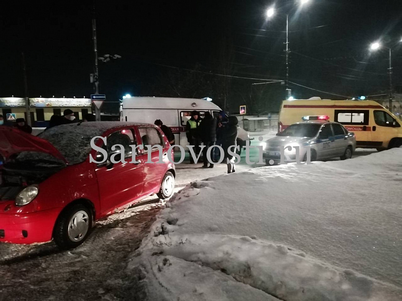 Водитель «Матиза» разбила голову в аварии на проспекте Строителей
