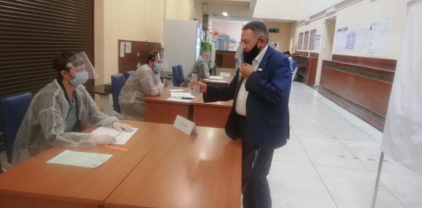 Голосование в Саратове проходит с соблюдением санитарных норм