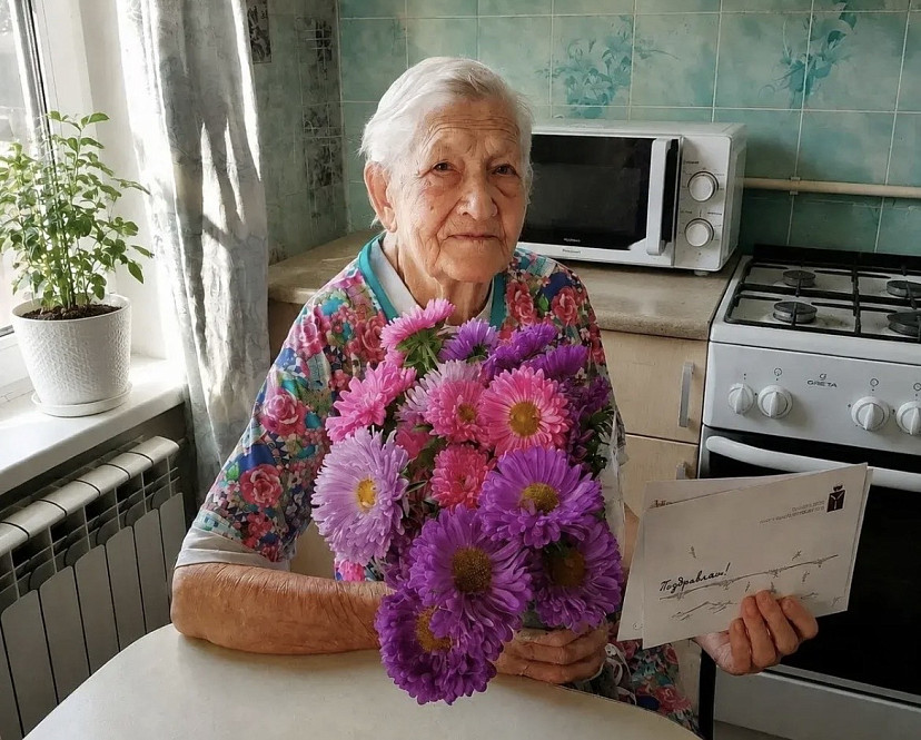 В Саратовской области ветеран войны в 98 лет ухаживает за цветами