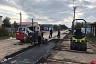 В поселке детей приучают ходить по новым тротуарам 