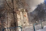 В городском парке сгорела подсобка с вещами рабочих
