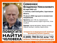 В Саратовской области пропал без вести высокий старик в калошах