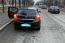 В Саратове при ДТП автомобиль отбросило в столб 