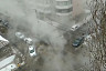 В Саратове иномарка провалилась под землю из-за аварии на теплосетях