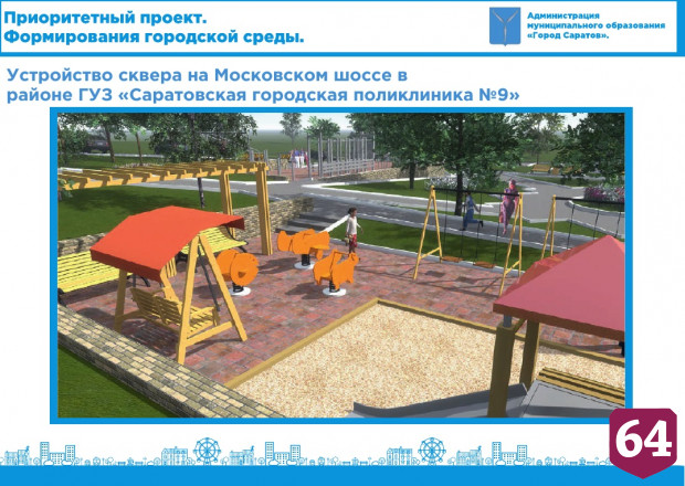 В Саратове рядом с домом для переселенцев благоустроят сквер