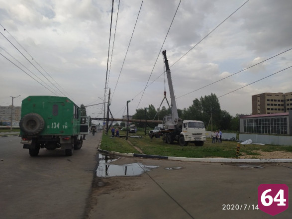 В Саратовской области без электричества остался поселок для многодетных семей