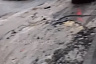 В Саратове сильным дождем смыло асфальт