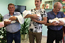 В Саратове родителям тройняшек вручили «торт» из подгузников 