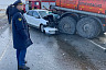 В аварии с грузовиками и легковым автомобилем погибли 2 человека