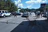 Уснувший водитель «Лады» протаранил иномарку у автобусной остановки