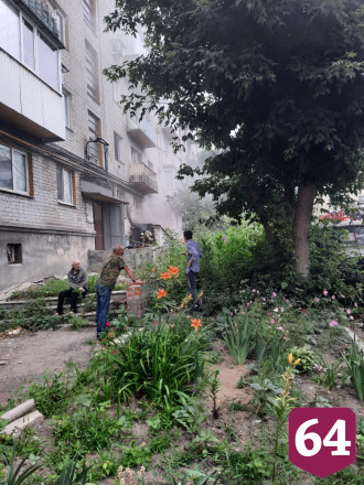 В центре Саратова горел подвал пятиэтажки
