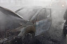 Мать с сыном спаслись из салона горящей иномарки