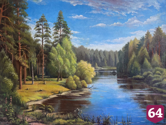 Саратовский художник из интерната пишет «живые» картины 