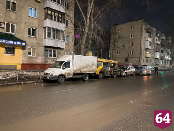 На Крымской «Калина» протаранила автовышку