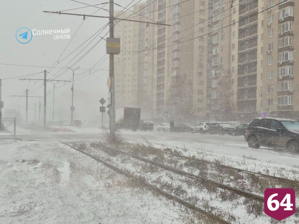 Саратовцы сообщают о поваленных деревьях и нулевой видимости на трассах