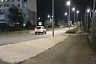 В Саратове неизвестные засыпали газон щебнем 