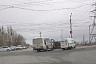На перекрестке от удара автобуса перевернулась «Газель» 