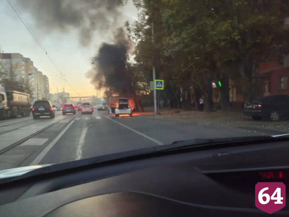 На Огородной горели две машины