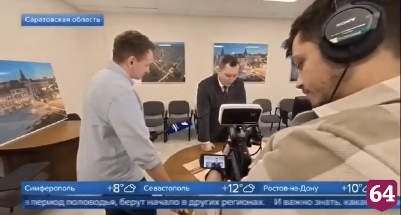 Федеральный канал показал подготовку к паводку в Саратовской области