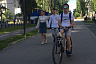 В сквер на Рахова массово выехали велосипедисты