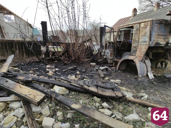 В Заводском районе сгорел КамАЗ 