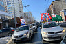 В Саратове развернули 200-метровую копию Знамени Победы