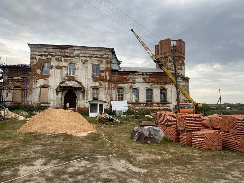 В саратовском селе Лох возрождают колокольню старинного храма