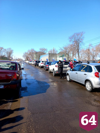 В Саратовской области прошел автопробег Z под легендарную «Катюшу»