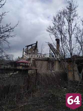 В Саратовской области выгорели две дачи