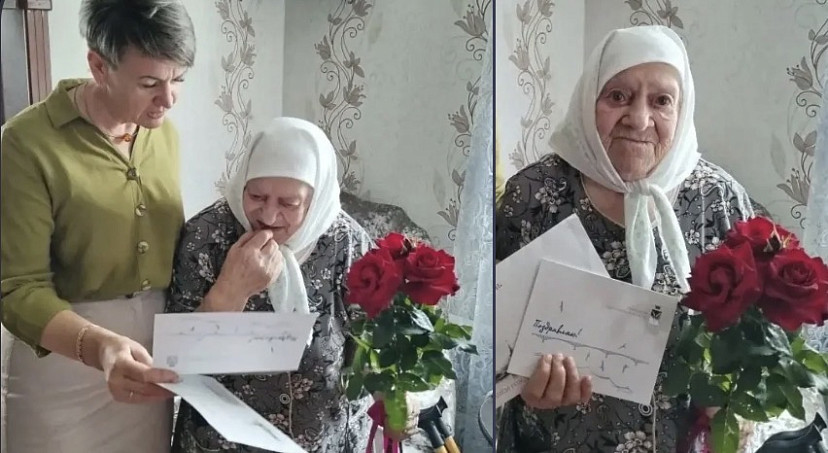 В Саратовской области долгожительницу с 99-летием поздравили президент и губернатор