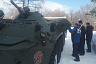 В парке Победы Саратова перед автопробегом в Крым освятили БТР 