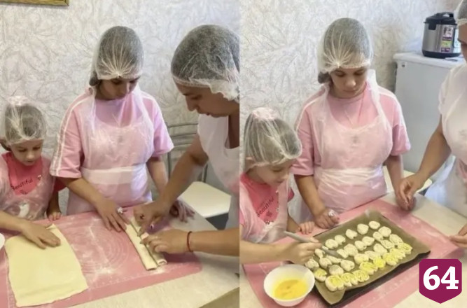 Саратовских детей научили печь «ушки» из слоеного теста